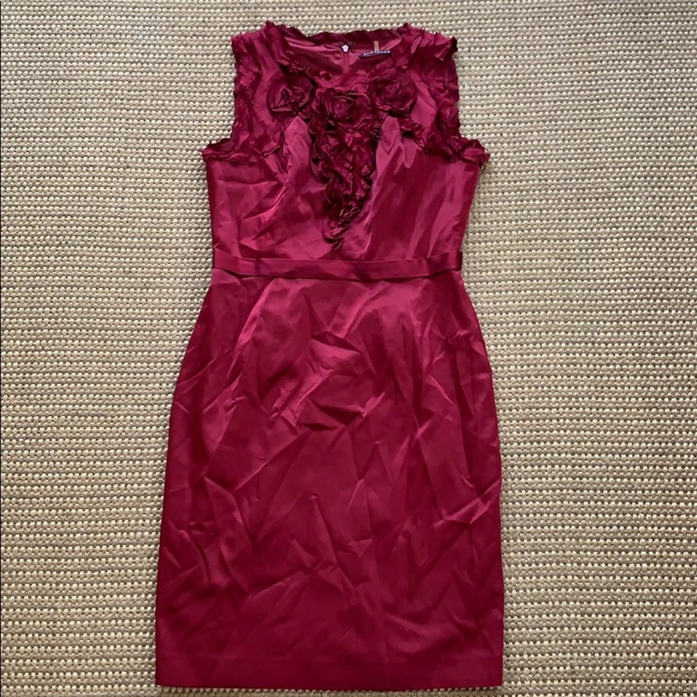 Ellie Tahari Red Silk dress